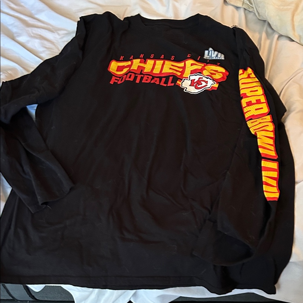 Kansas City‎ Chiefs Black Long Sleeve Shirt